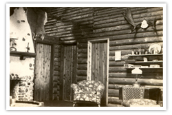 The main room of the cabin